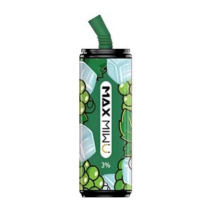 Max Miwu Coke Tin Wegwerp E-sigaretten 3600 Bladerdeeg _ Juicy Green Druiven 12ml