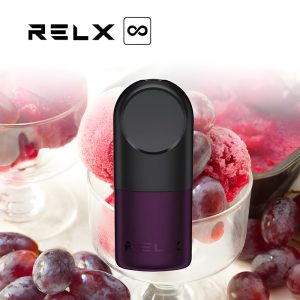 Relx Infinity Vervangende Pod Cartridges _ Pittig Paars 650 Bladerdeeg