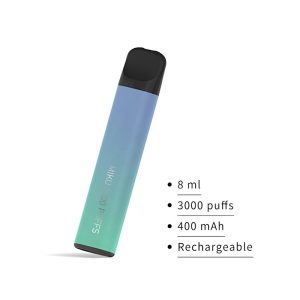 Miku Wegwerp E-sigaretten 3000 Bladerdeeg Blauw Groen
