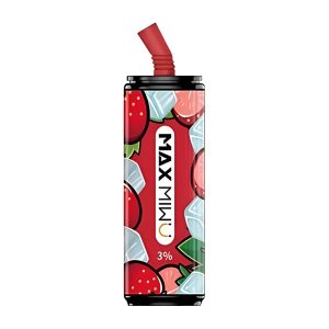 Max Miwu Coke Tin Wegwerp E-sigaretten 3600 Bladerdeeg #vitaliteit Aardbei 12ml