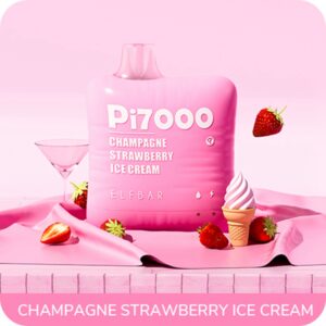 ELF BAR PI7000 Disposable 7000 trekjes Champagne Strawberry Ice Cream
