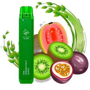 ELF BAR NC1800 Disposable Kiwi Passion Fruit Guava 1800 trekjes 950 mAh