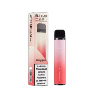 ELF BAR 3500 Disposable Strawberry Ice 3500 trekjes 1500 mAh